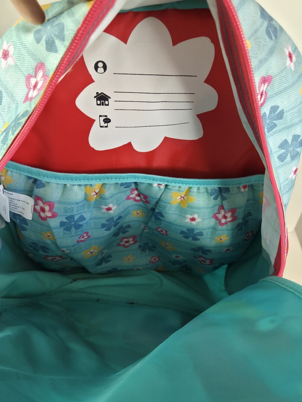 Moana 2 Kids Backpack, Pink Blue Tropical. 5PC Set Disney Moana School Supplies - Picture 5 of 7